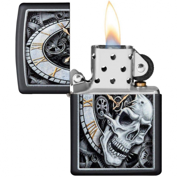 Zippo Kafatas� Saat �akmak