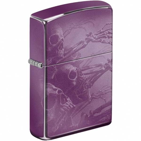 Zippo Zombi skeletleri Mor akmak 