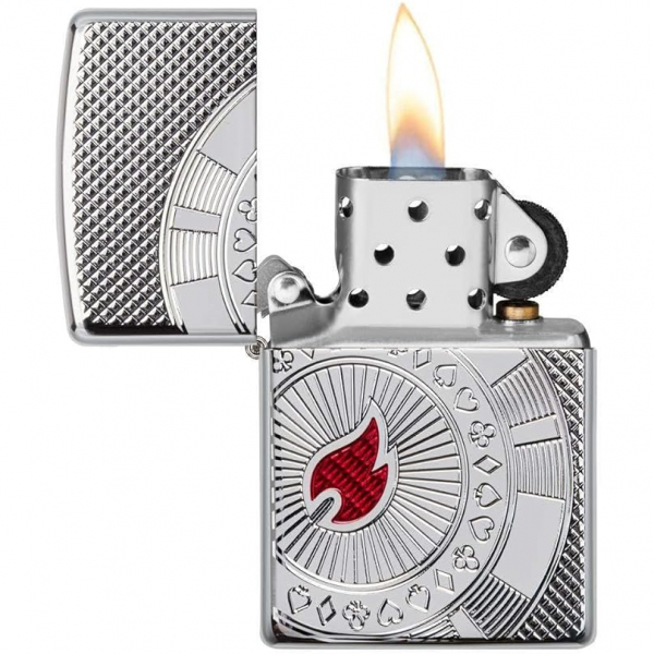 Zippo Krmz Alevli Krom akmak