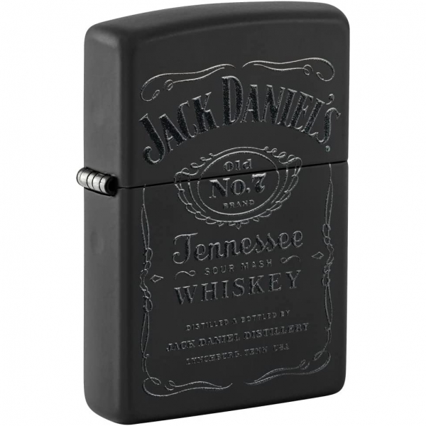 Zippo Jack Daniels Hediye Seti Siyah Mat akmak