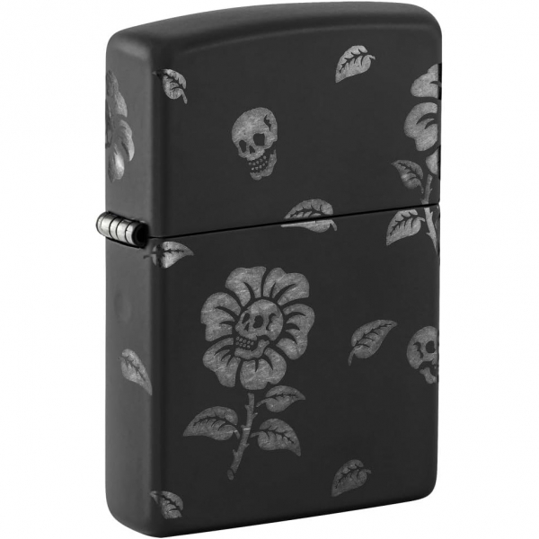 Zippo iek Kafataslar Mat Siyah akmak