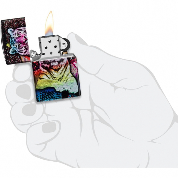 Zippo Mistik Aslan Renkli akmak