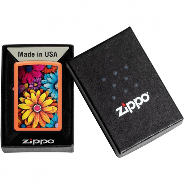 Zippo Flowers Tasarm Turuncu akmak