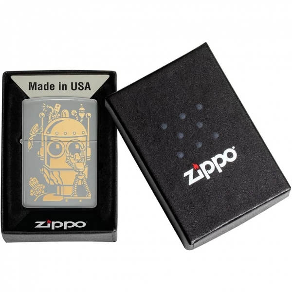 Zippo Flat Gri akmak