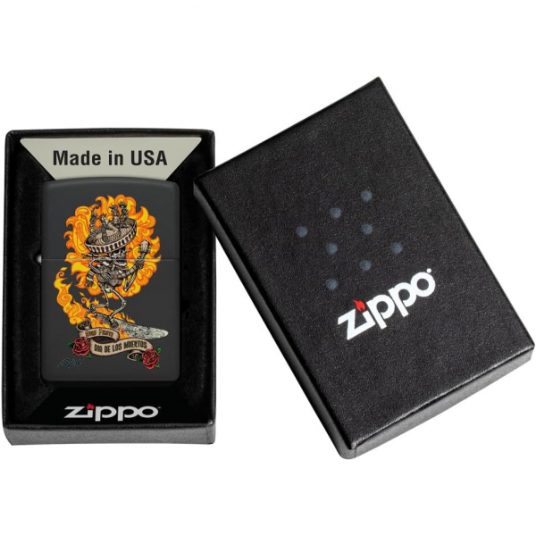 Zippo Rick Rietveld Mat Siyah akmak 