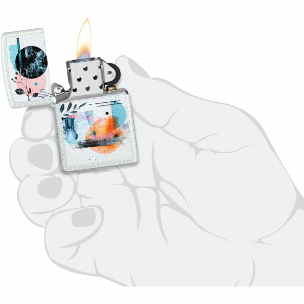 Zippo Soyut Kolaj Tasarm akmak