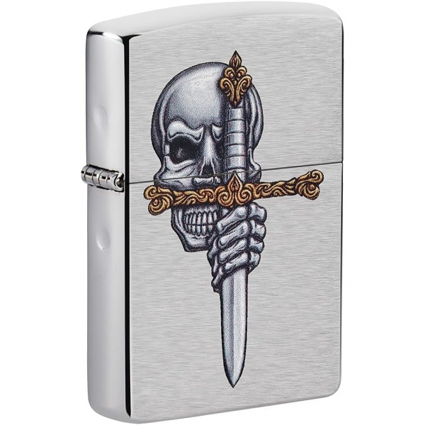 Zippo Chrome Kafatas akmak