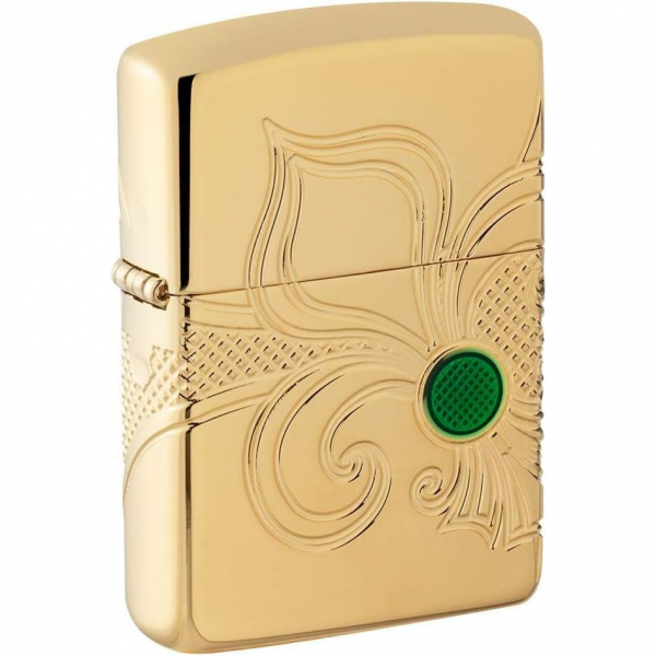 Zippo Altn Plaka Grnml akmak 