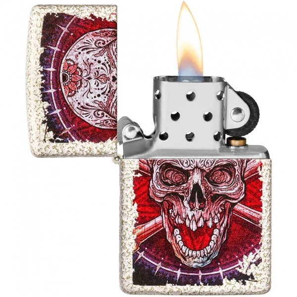 Zippo Cam eker Kafatas akmak 