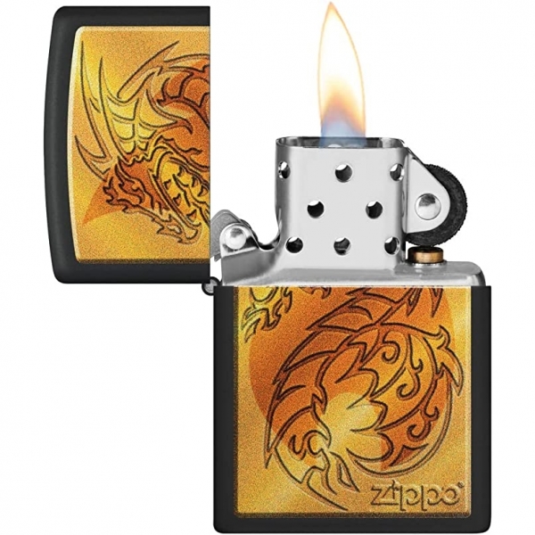 Zippo Mat Alev ve Ejderha akmak