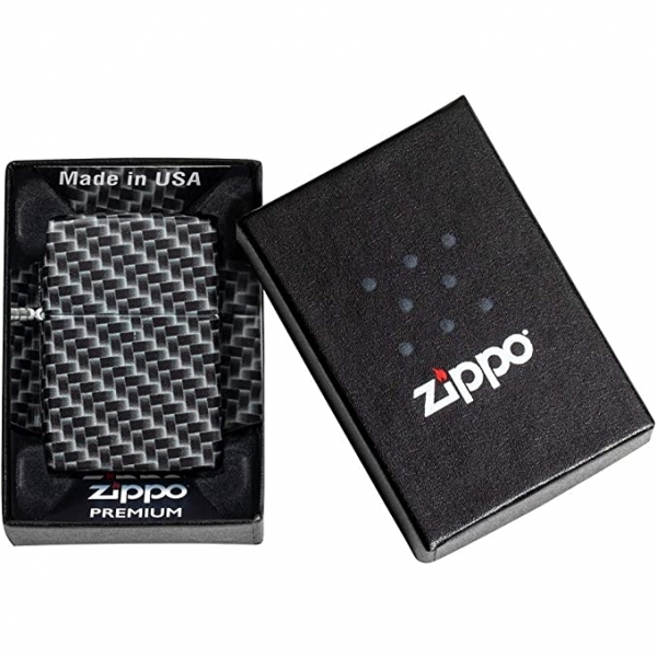 Zippo Mat Karbon Fiber akmak 