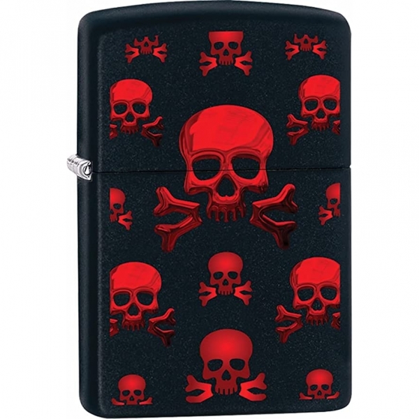 Zippo Mat Krmz Kafataslar akmak