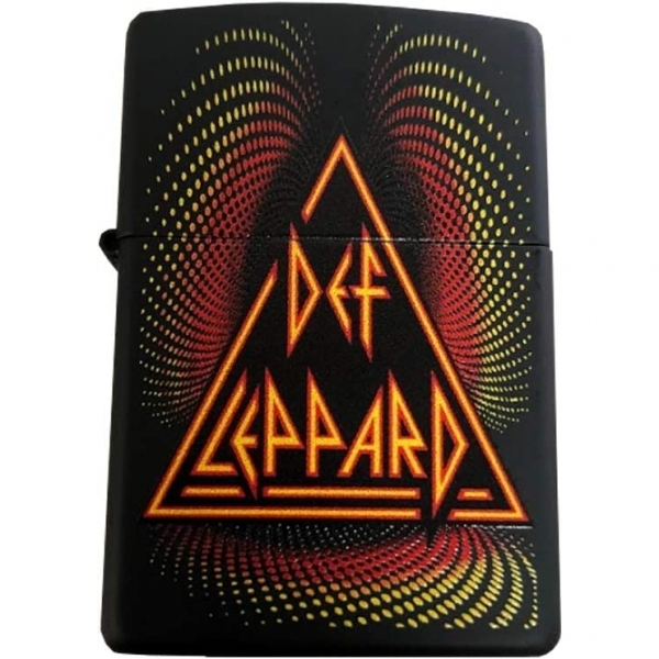 Zippo Mat Siyah Def Leppard Logo Tasarml akmak