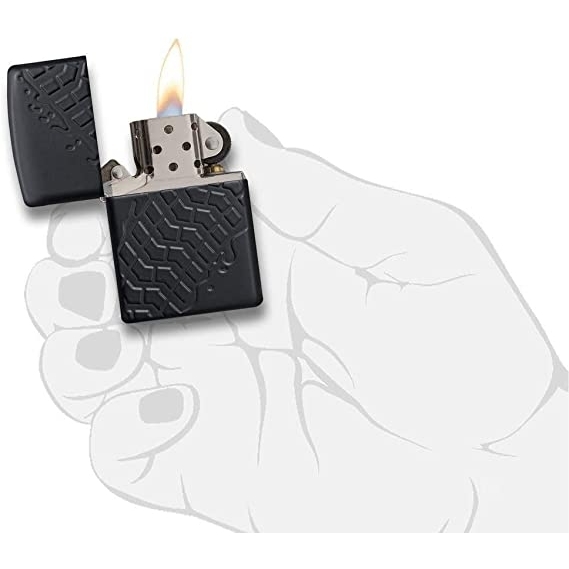 Zippo Mat Siyah Lastik Srt akmak