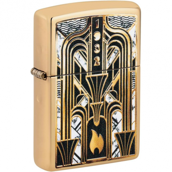 Zippo Art Deco Alev Tasarm akmak