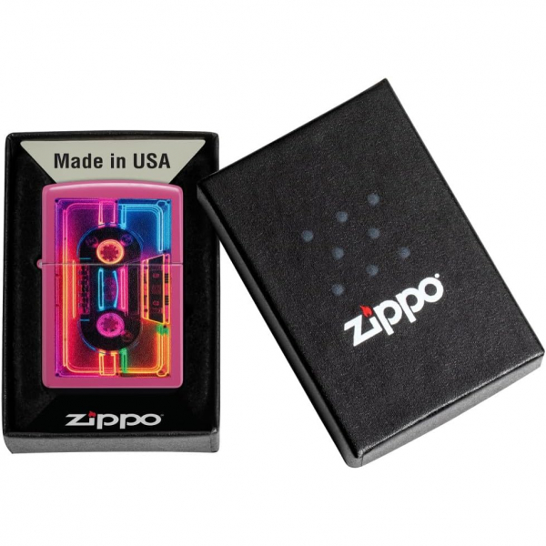 Zippo Neon Kaset Tasarm akmak