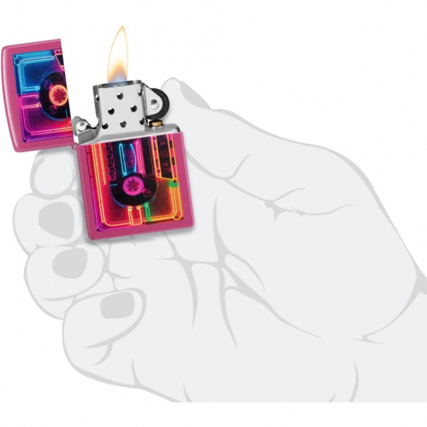 Zippo Neon Kaset Tasarm akmak