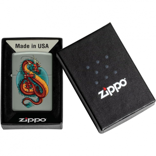 Zippo Chinese Red Dragon Mat akmak 