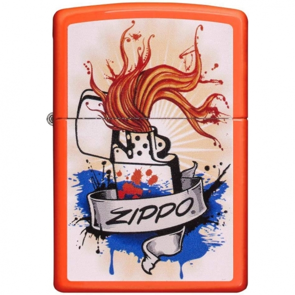 Zippo Neon Turuncu akmak