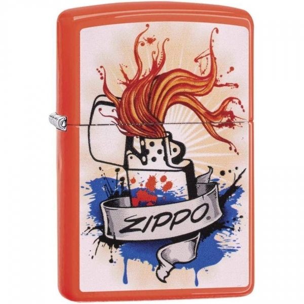 Zippo Neon Turuncu akmak