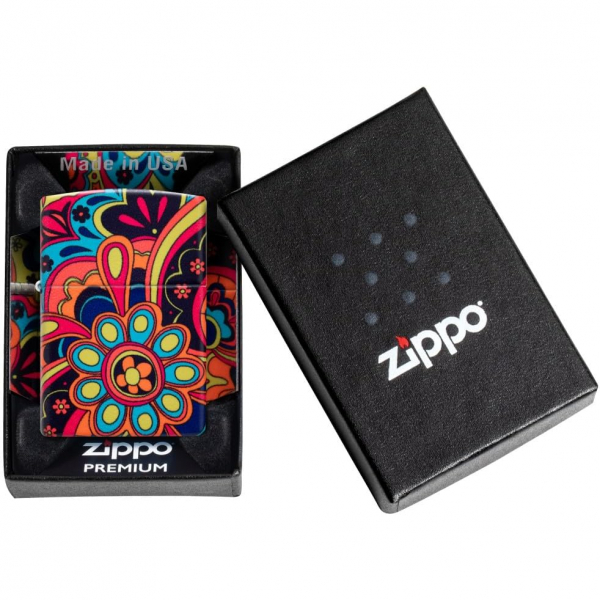 Zippo Renkli iek Mat akmak