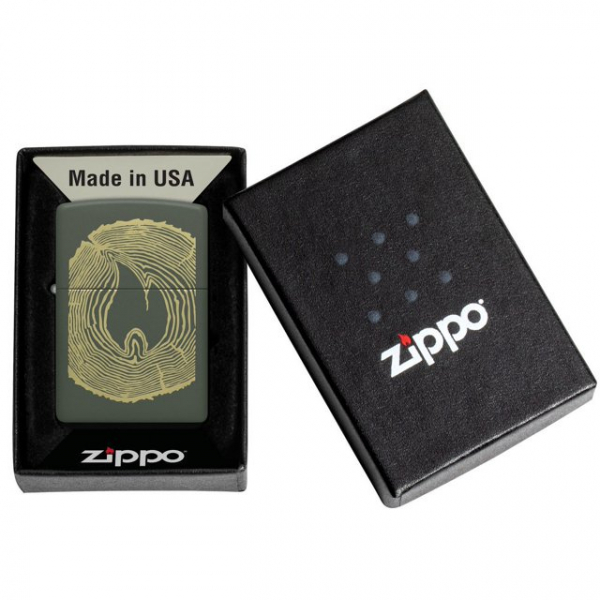 Zippo Ahap Yzk Tasarml Yeil Mat akmak