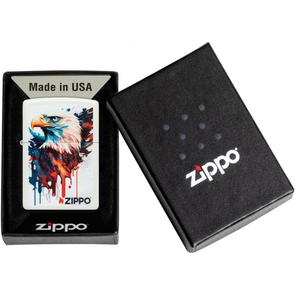 Zippo Boyal Kartal Mat Beyaz akmak