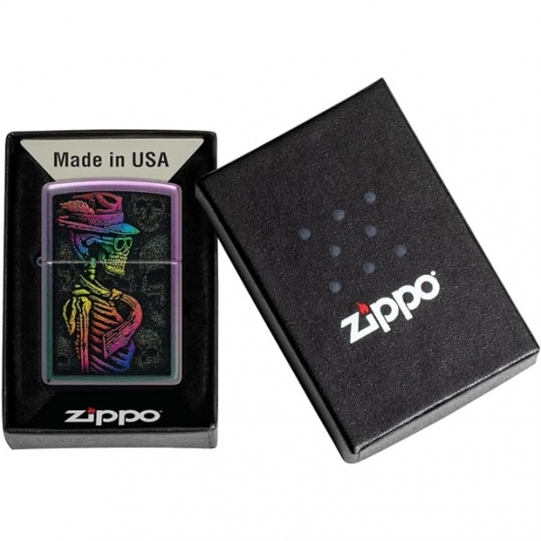 Zippo apkal Yanardner Renkli Kafatas akmak