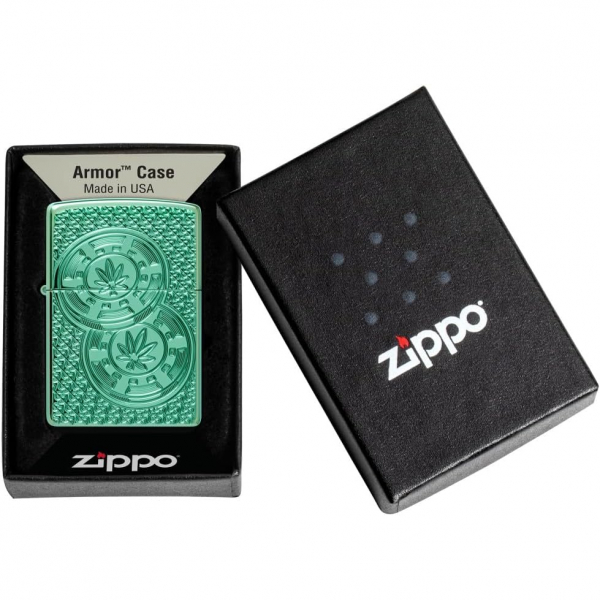 Zippo Armor Bitki Yeil akmak