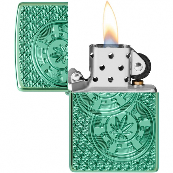 Zippo Armor Bitki Yeil akmak