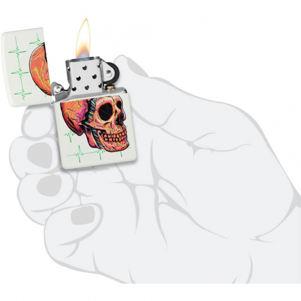 Zippo Cyber ​​Kafatas Mat akmak