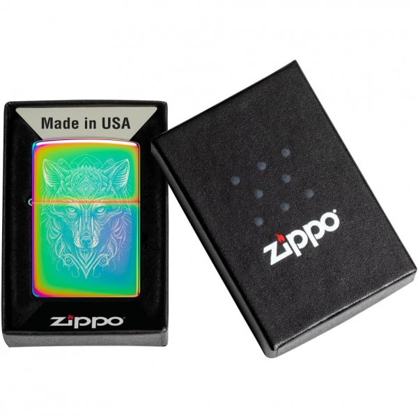 Zippo Mystic Renkli Kurt akmak