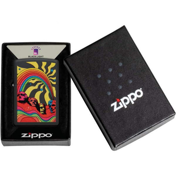 Zippo Hippie Mt Rushmore akmak