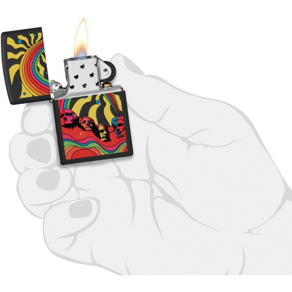 Zippo Hippie Mt Rushmore akmak