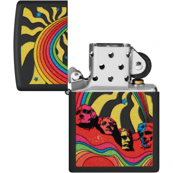 Zippo Hippie Mt Rushmore akmak