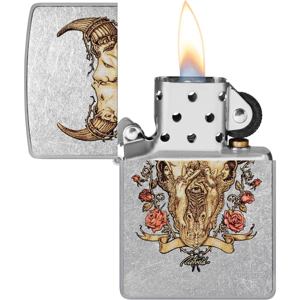 Zippo Rick Rietveld Boa Kafatas akmak