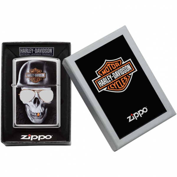 Zippo Harley Davidson Kafatas akmak