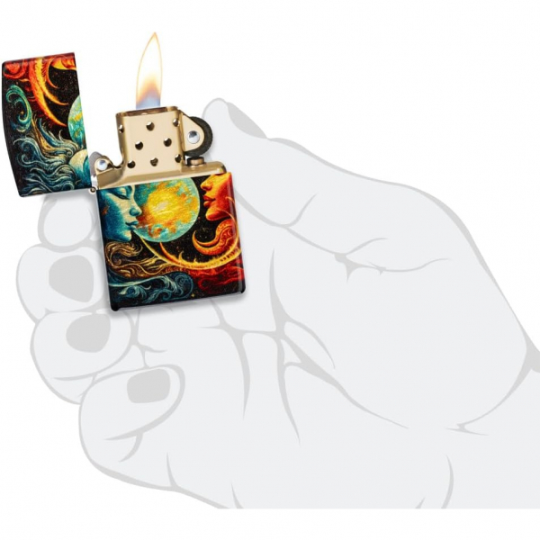 Zippo Uyuyan Gne ve Ay Tasarm akmak