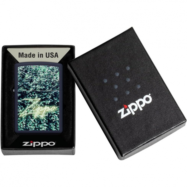 Zippo Mat Lacivert Tasarml akmak 