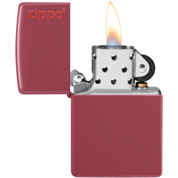 Zippo Sade Logolu Kiremit Rengi akmak 