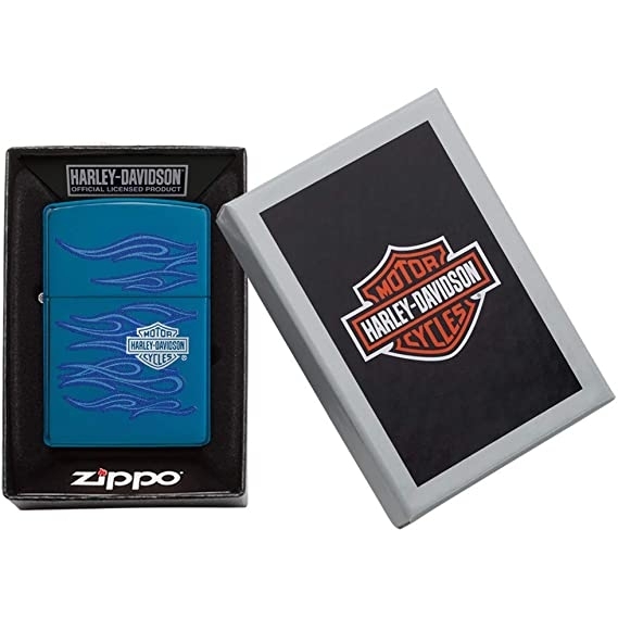 Zippo Safir Rengi Harley Davidson akmak