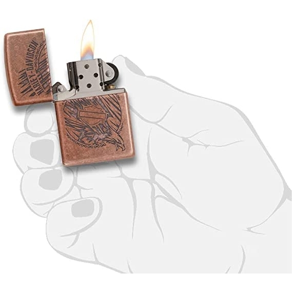 Zippo Bakr Tasarml Harley Davidson akmak