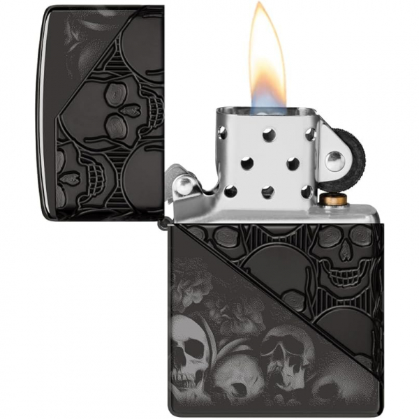 Zippo Kafatas Siyah akmak