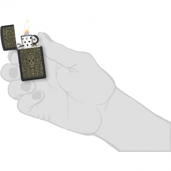 Zippo Kafatas Filigran Tasarm akmak