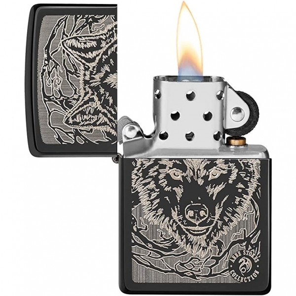 Zippo Siyah Kurt akmak