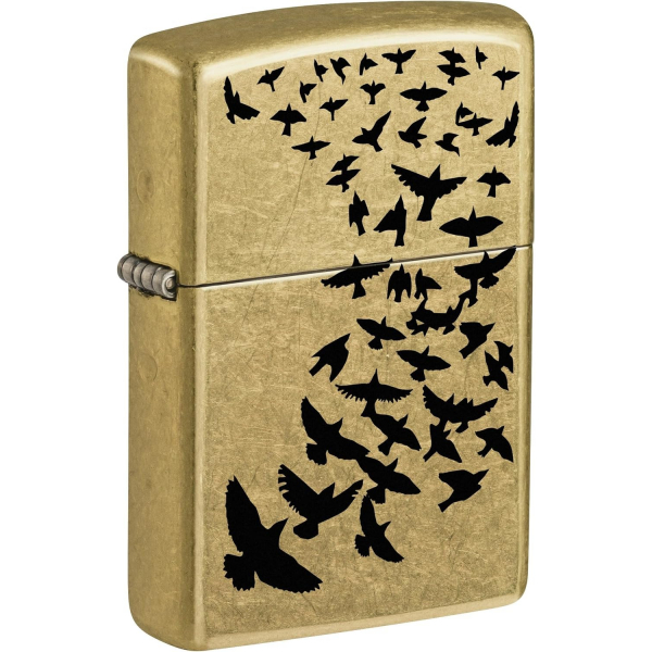 Zippo Siyah Ku� Temal� �akmak