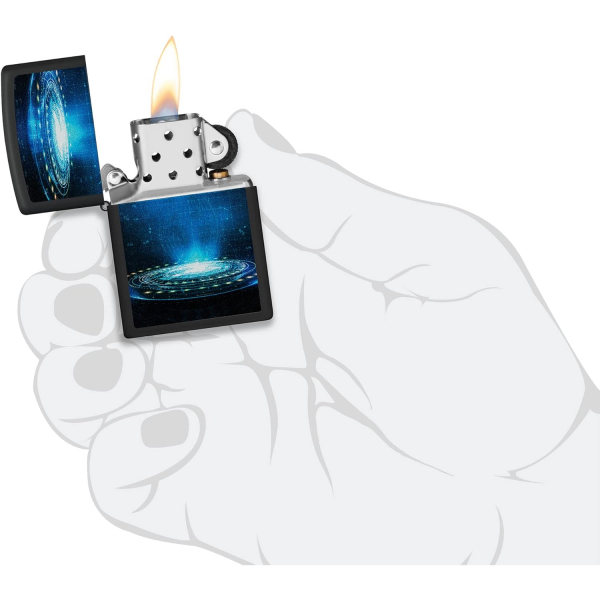Zippo Ufo Siyah Mat akmak