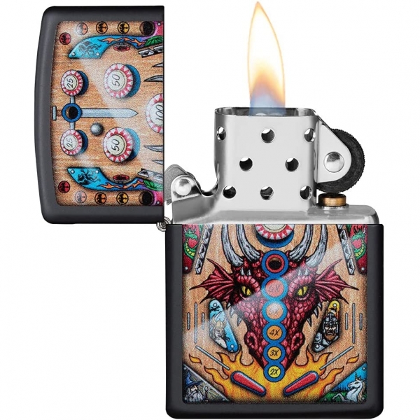 Zippo Siyah Mat Ejderha akmak