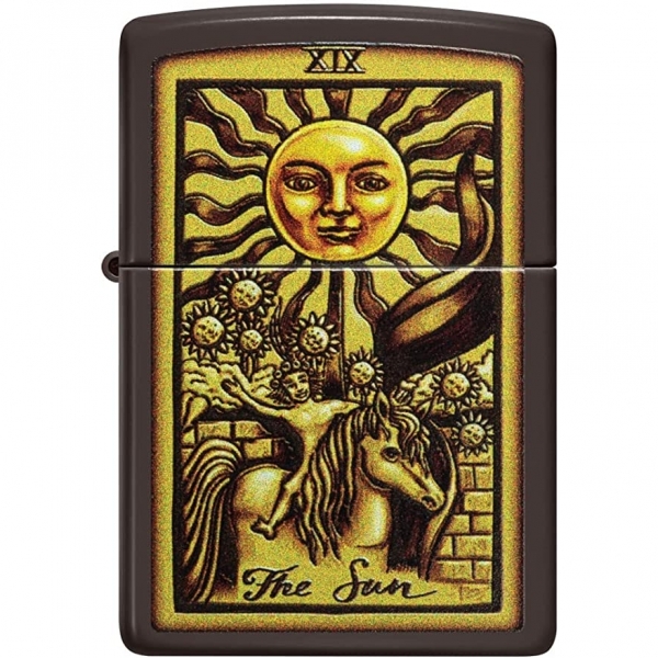 Zippo Kahverengi Gne Tarot Kart akmak