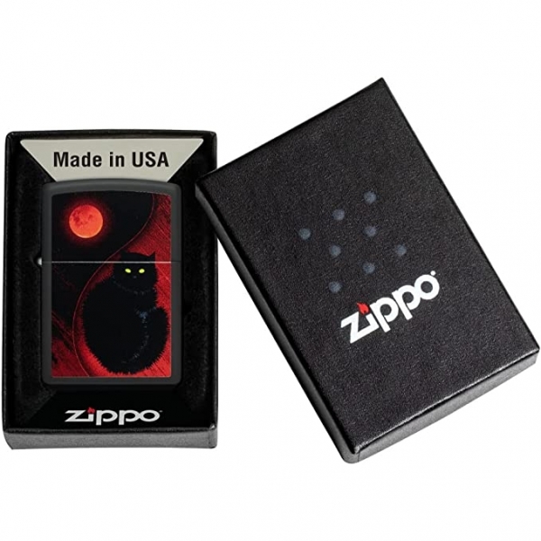 Zippo Siyah Mat Kedi akmak